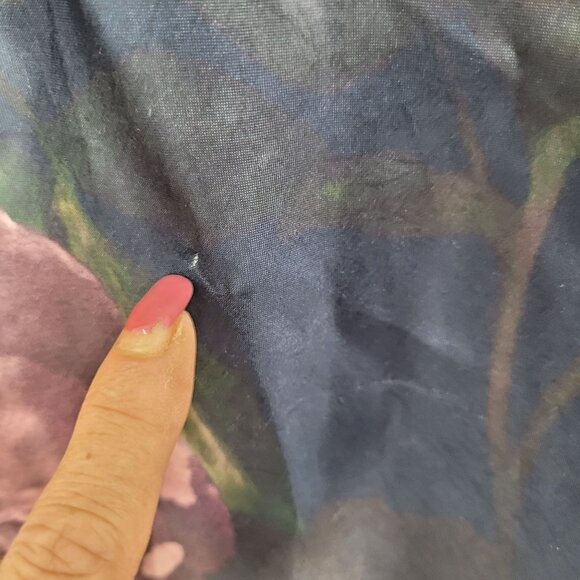 Vince Night Garden Print Satin Square Neck Slip Maxi Dress Sz 4 Wedding Guest - Picture 9 of 15